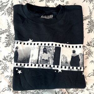 folklore Album Film Strip Crewneck Pullover - new - never used